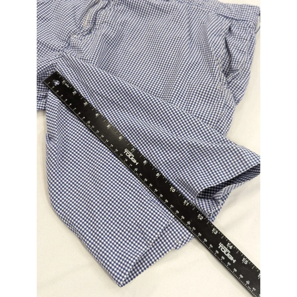 Vtg Polo Ralph Lauren Men's Blue Plaid Preppy Shorts 36 (38 Tag)‎ 11